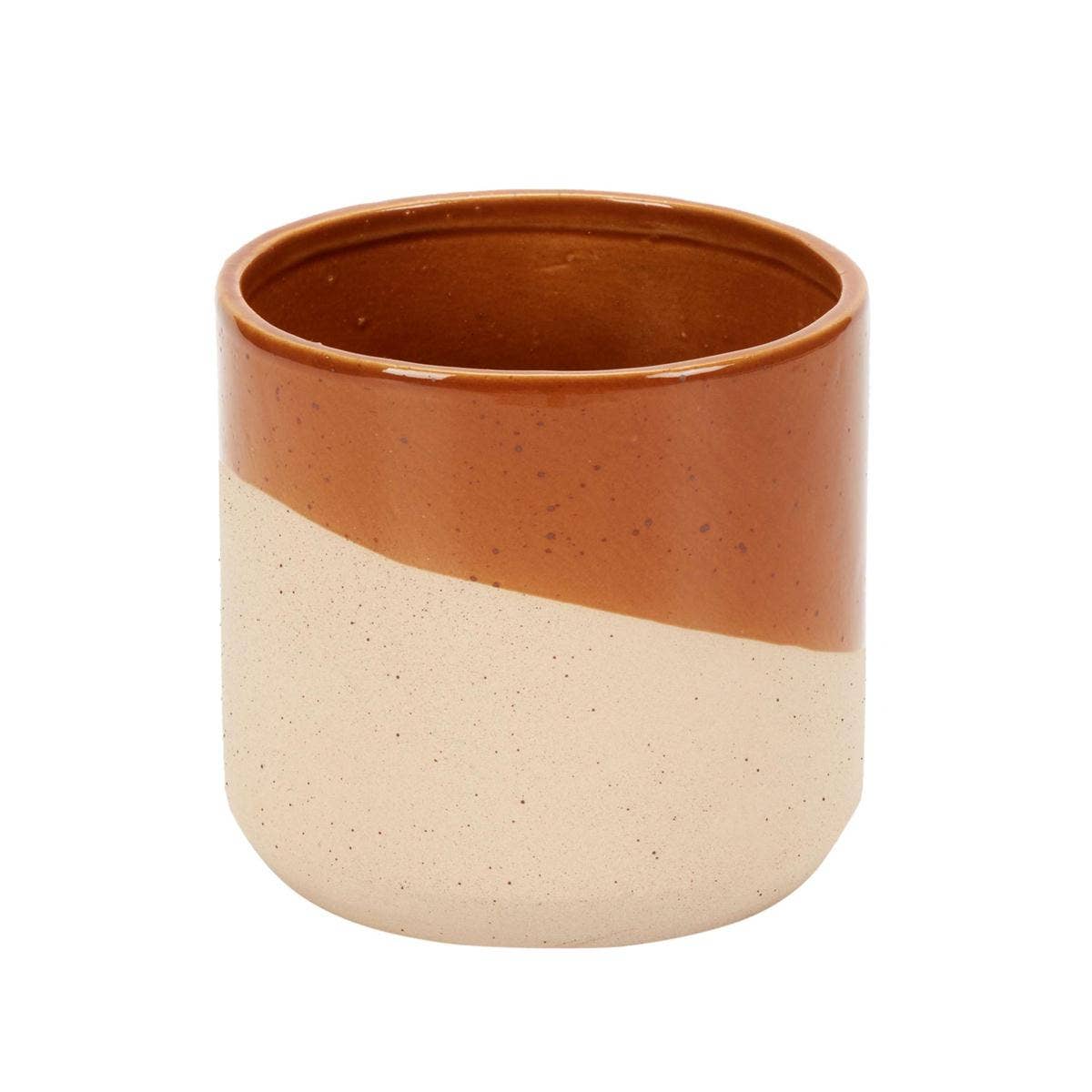 Truu Design Dipped Glaze Planters/Plant Pots, 5.1"D, 3 Col.