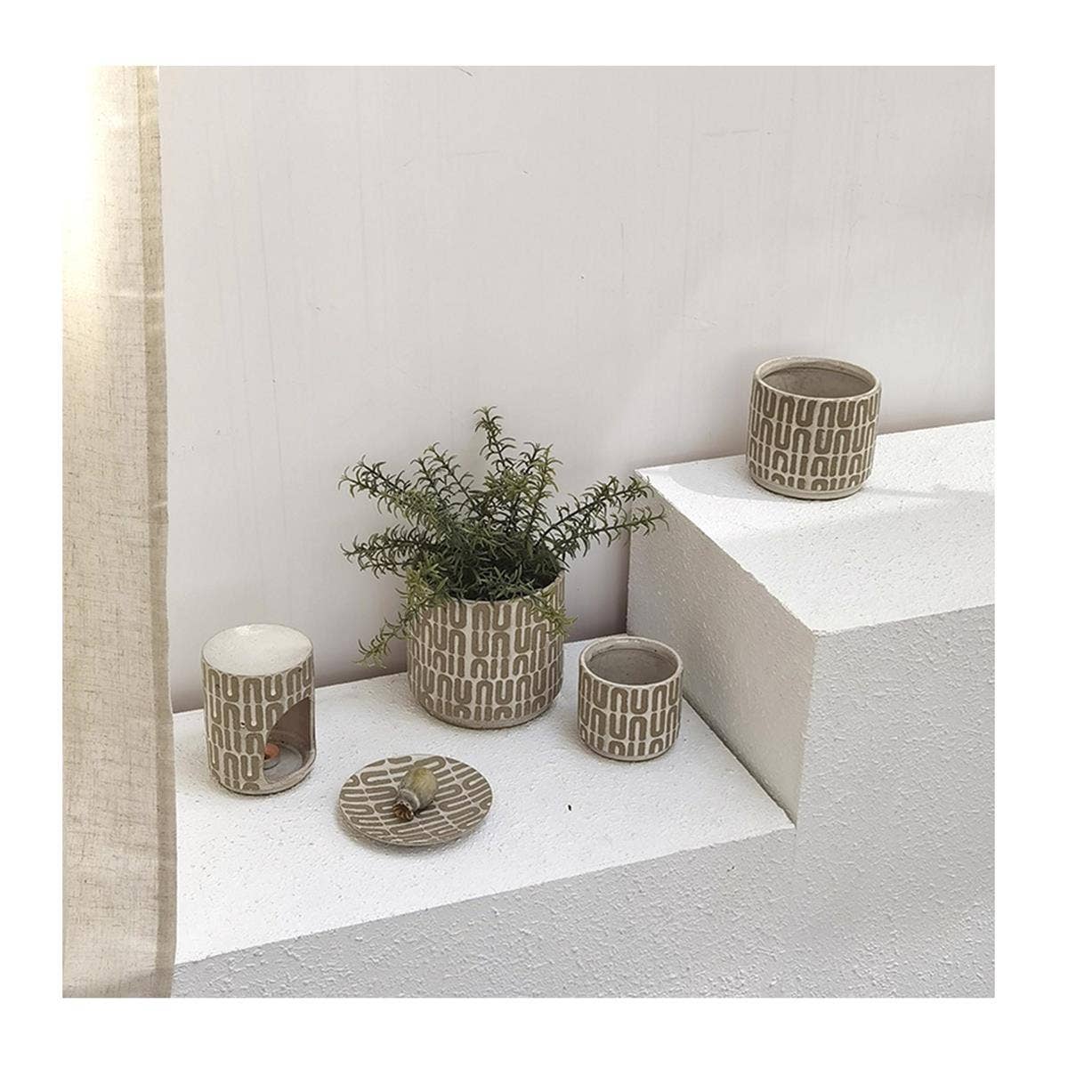 Truu Design Arches Ceramic Planter, 3 Sizes