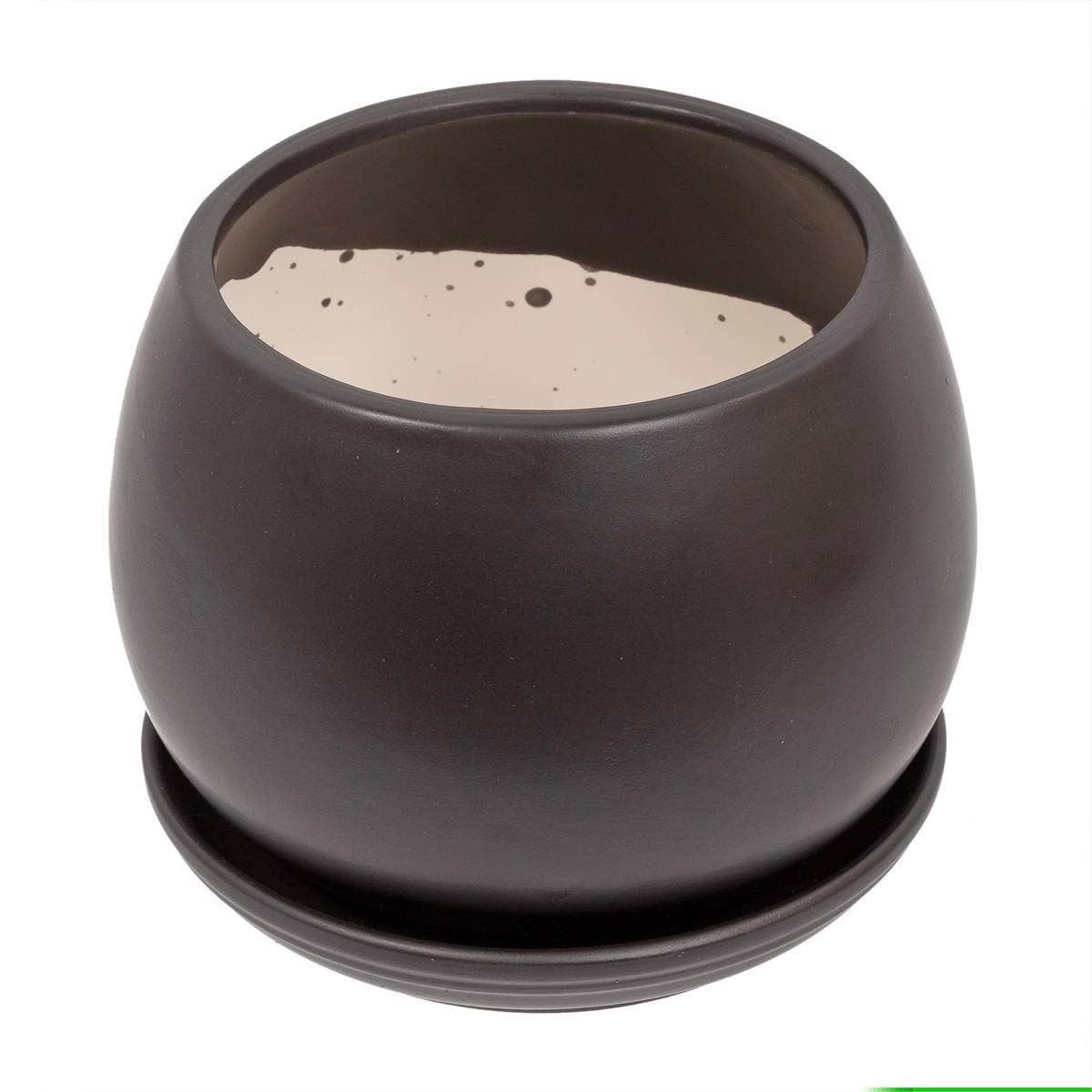 Truu Design Matte Ceramic Planter 6"D