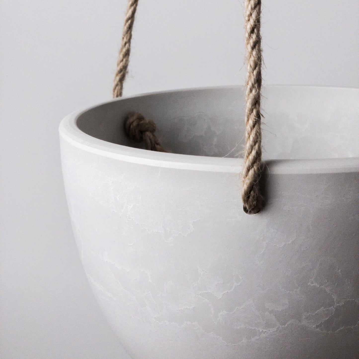 8" | 12" Signature Stone Hanging Planter Pot | 4 Colorways