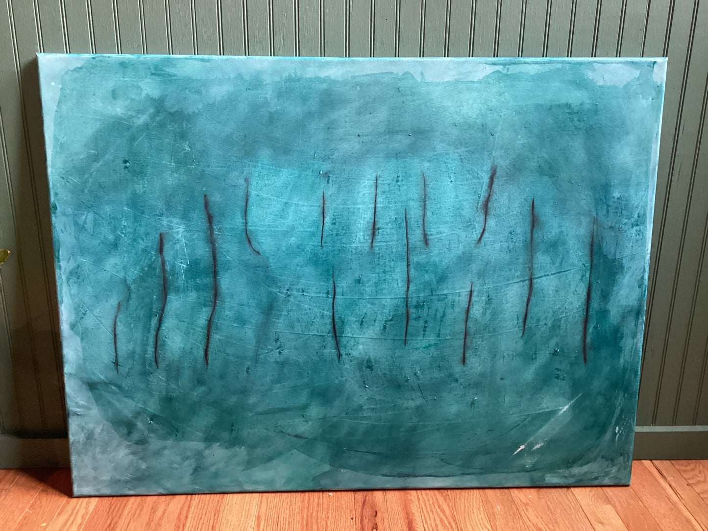 Black with blue 40’’ x 30’’