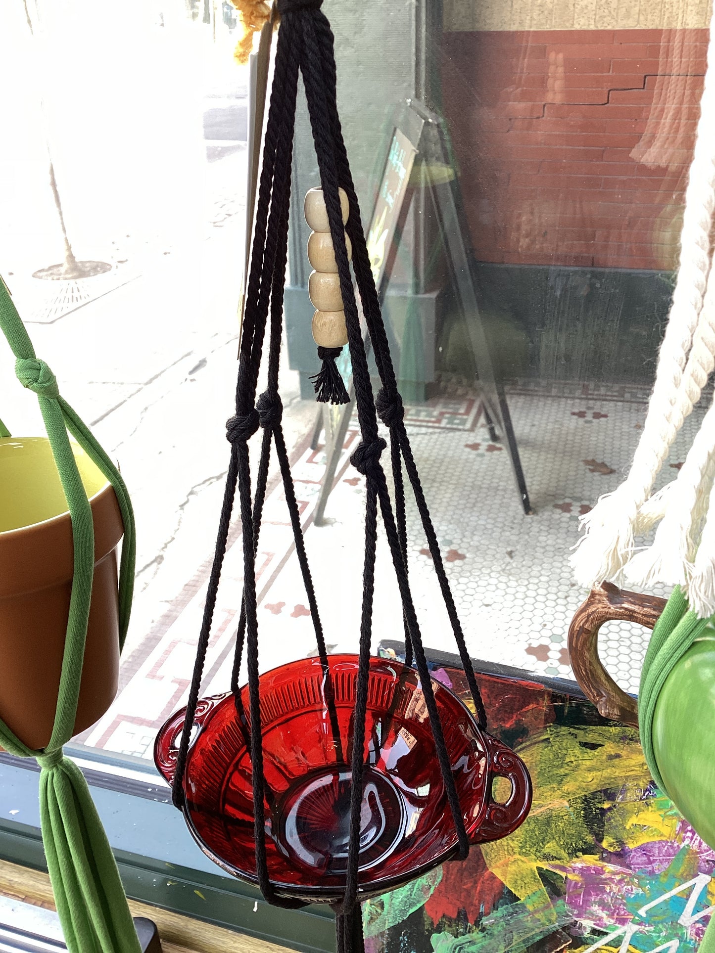 Macrame hangers by Kristin Manganella - SPRING 2025