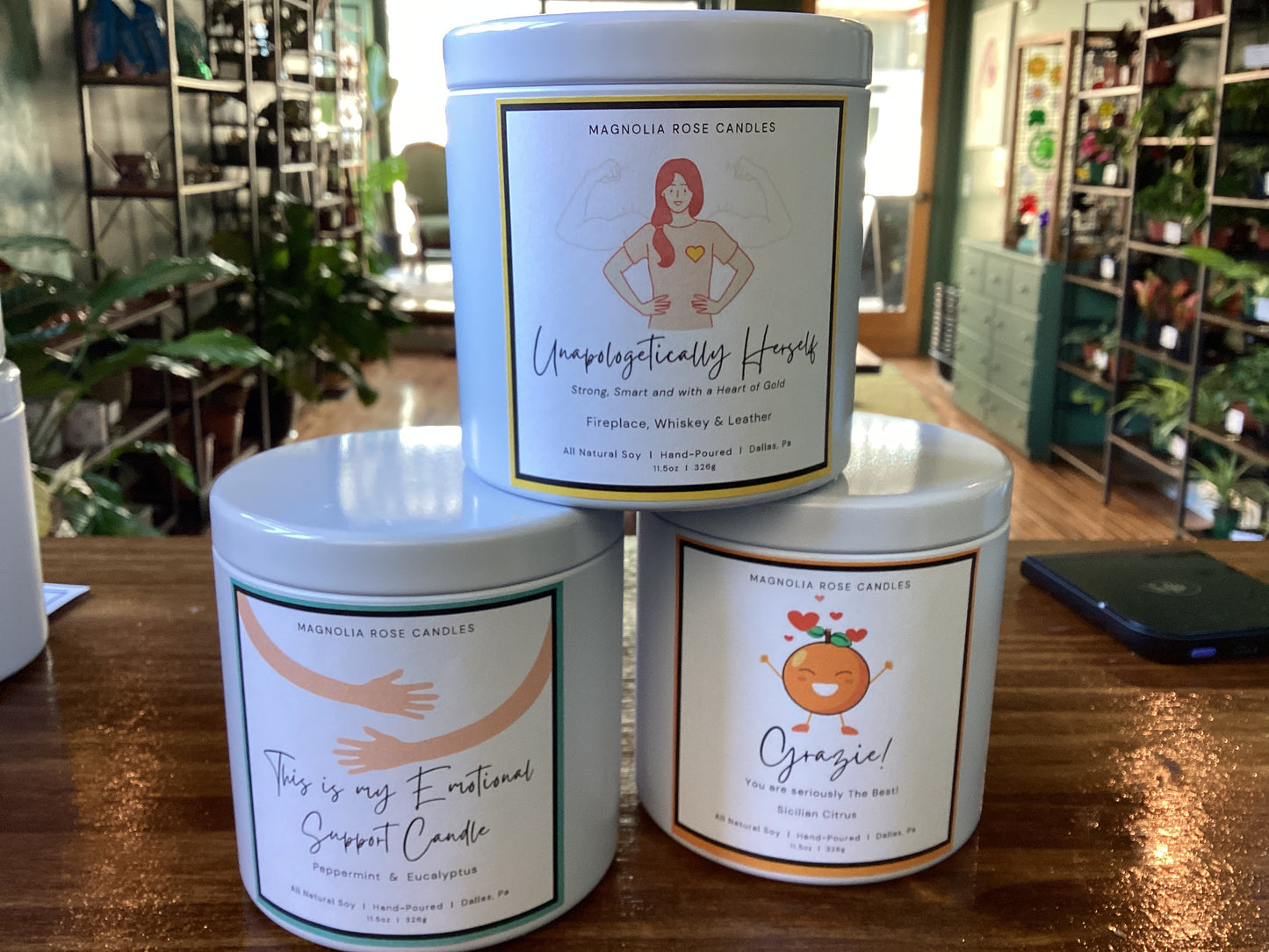 11.5oz Magnolia Rose Candles