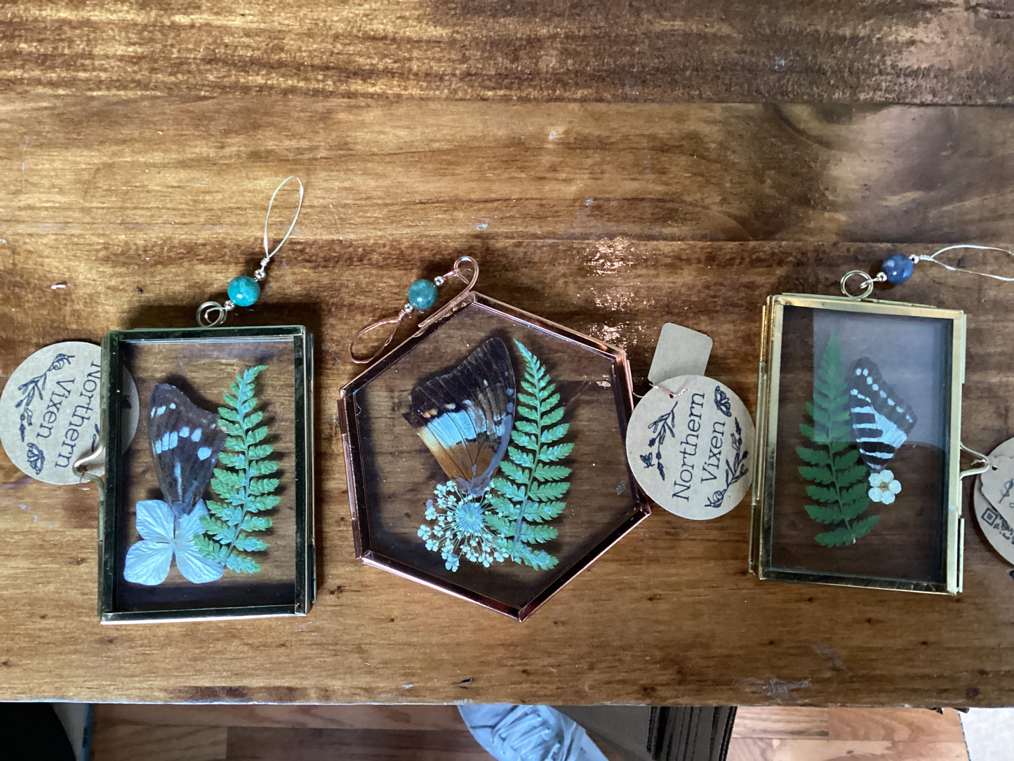 Butterfly wing ornament