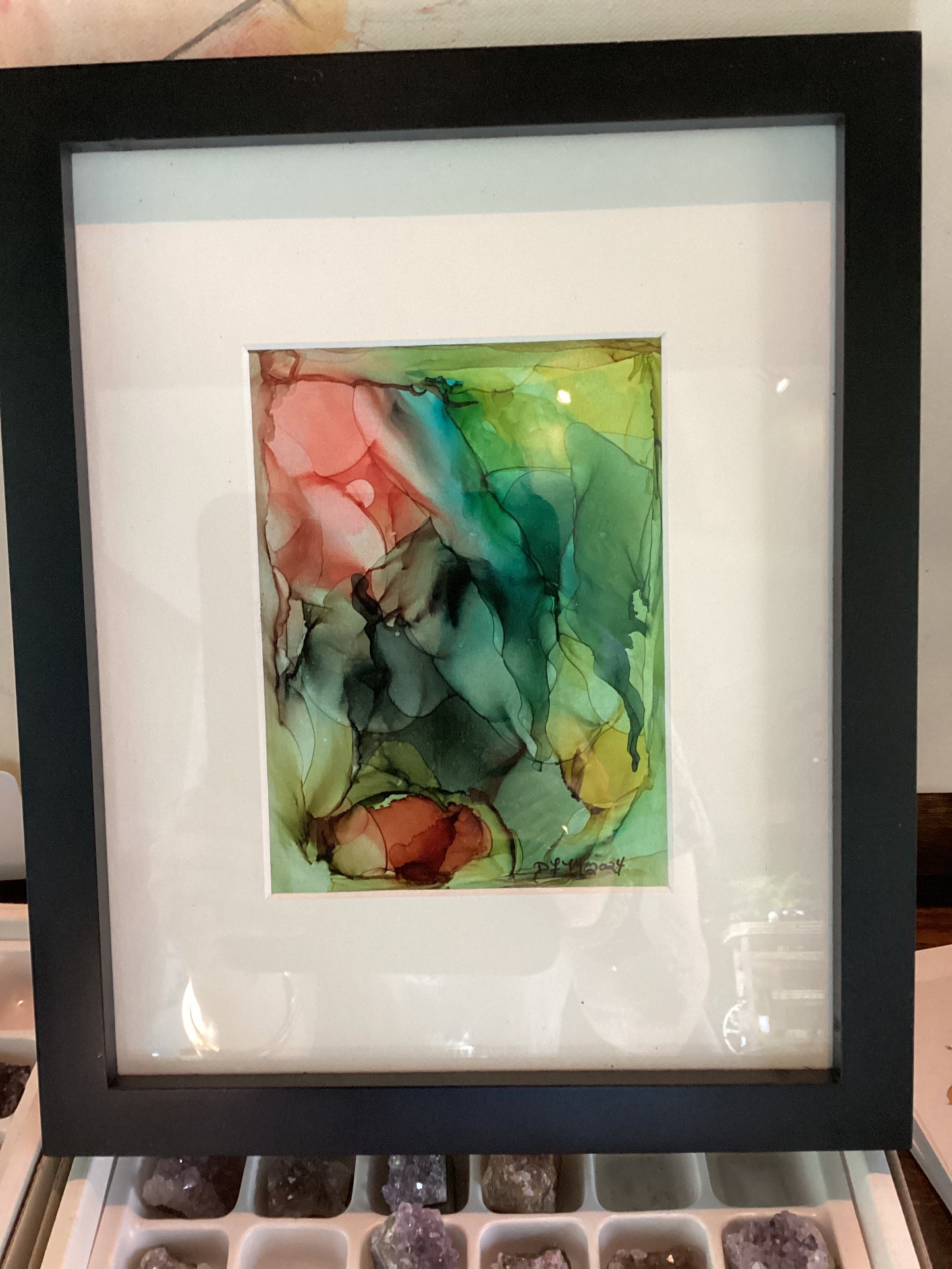 Alcohol ink paintings