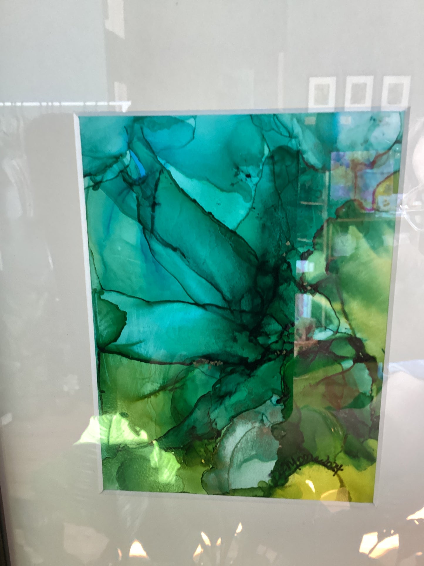 Alcohol ink paintings