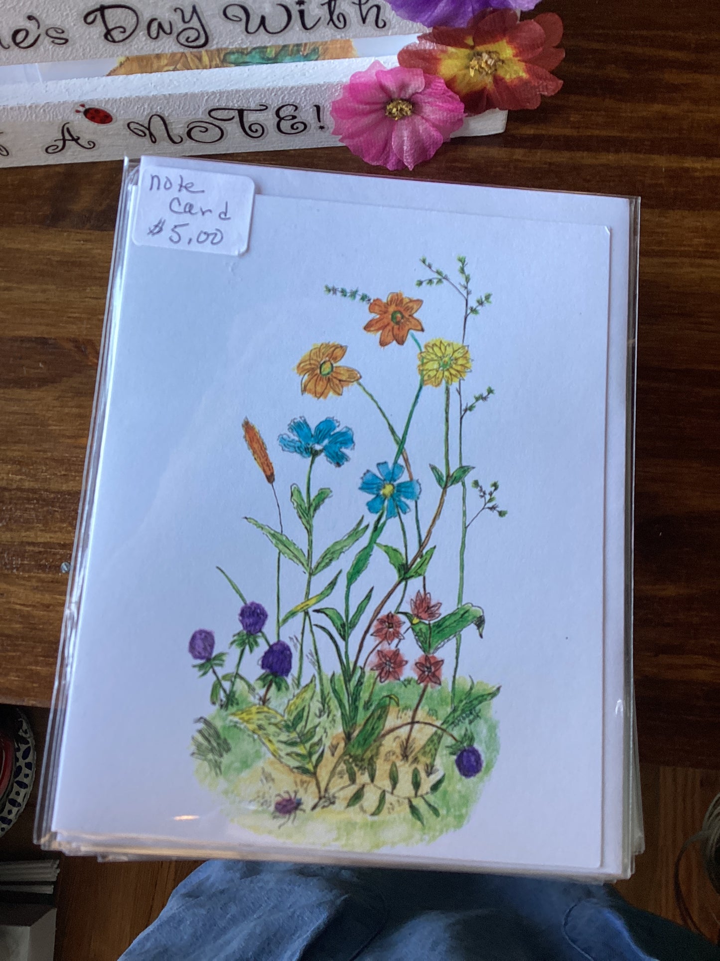 Watercolor flower cards