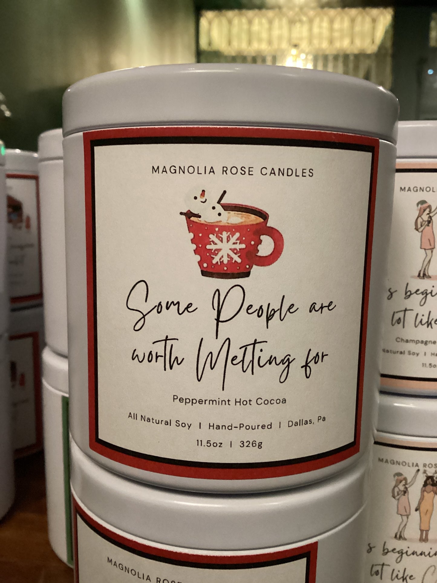 11.5oz Magnolia Rose Candles