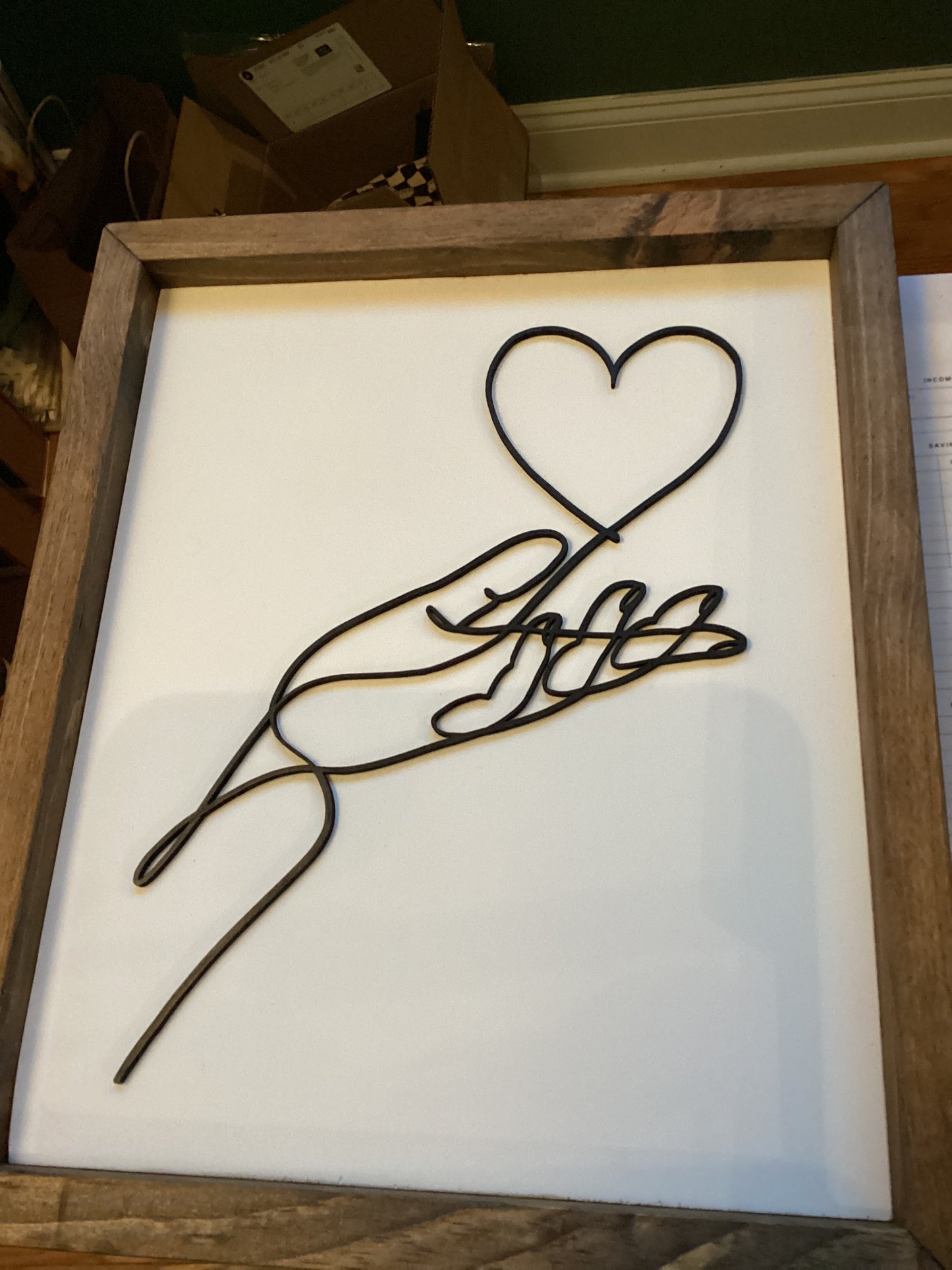 Framed lined art