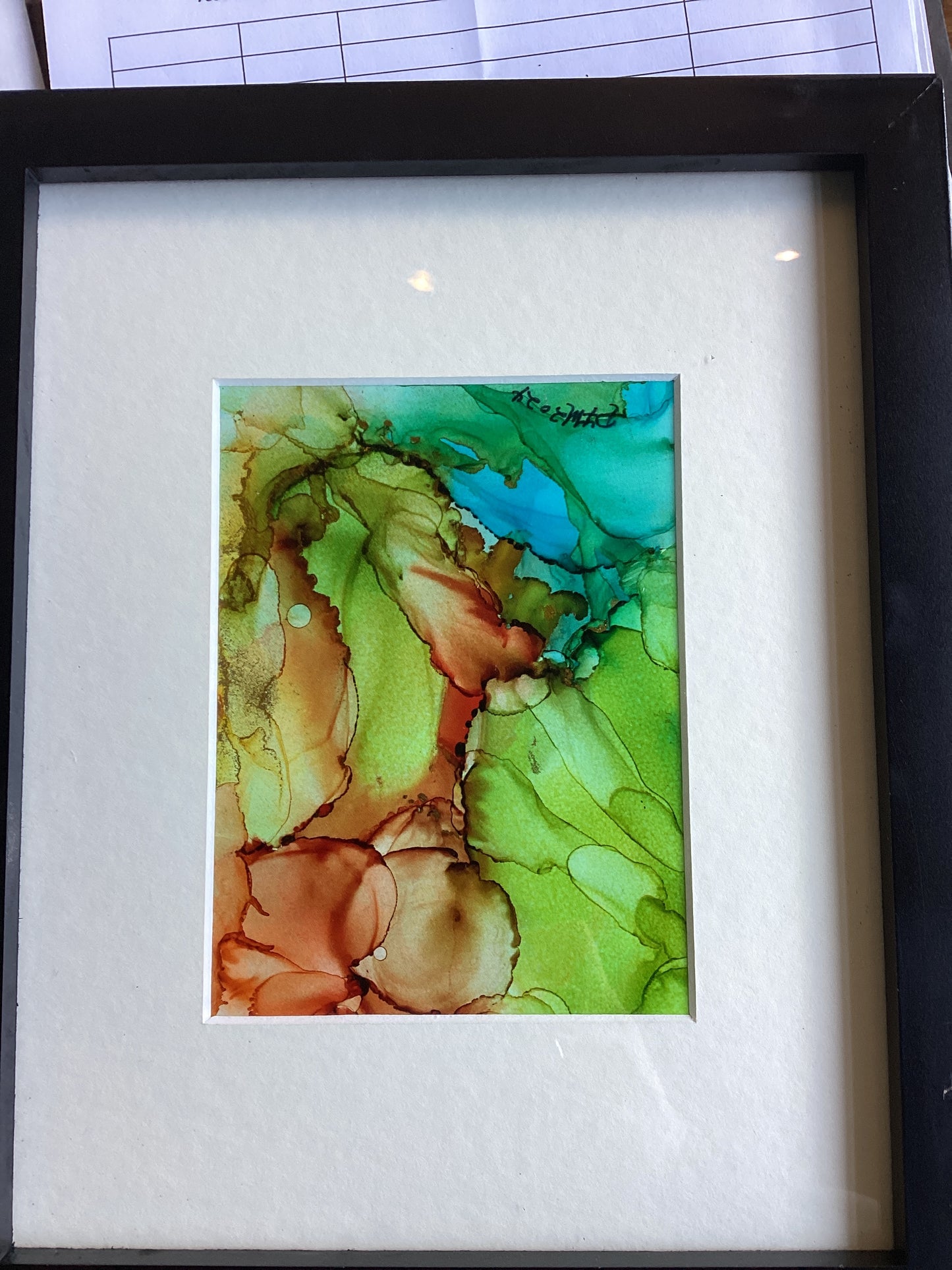 Alcohol ink paintings