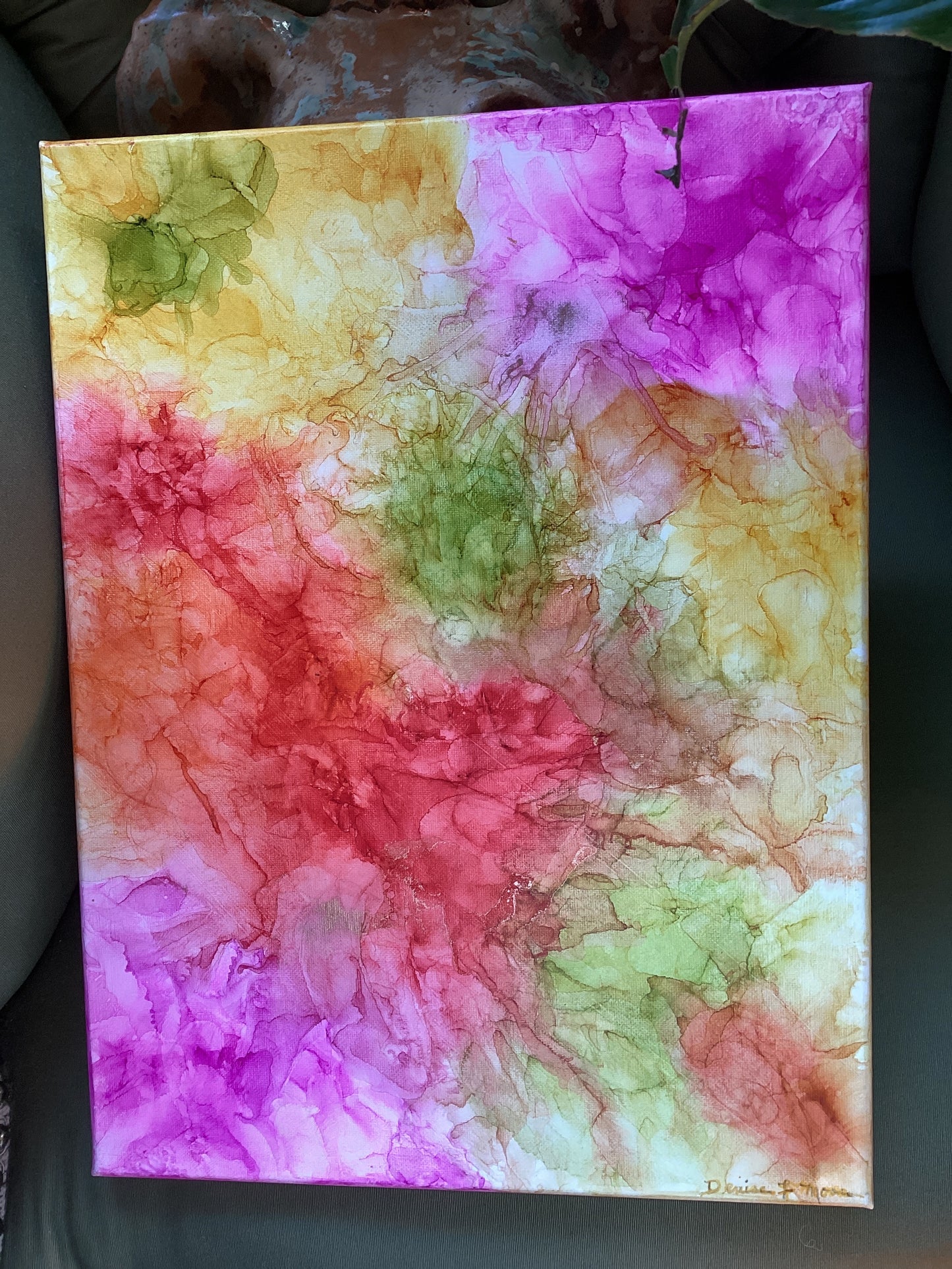 Alcohol ink paintings