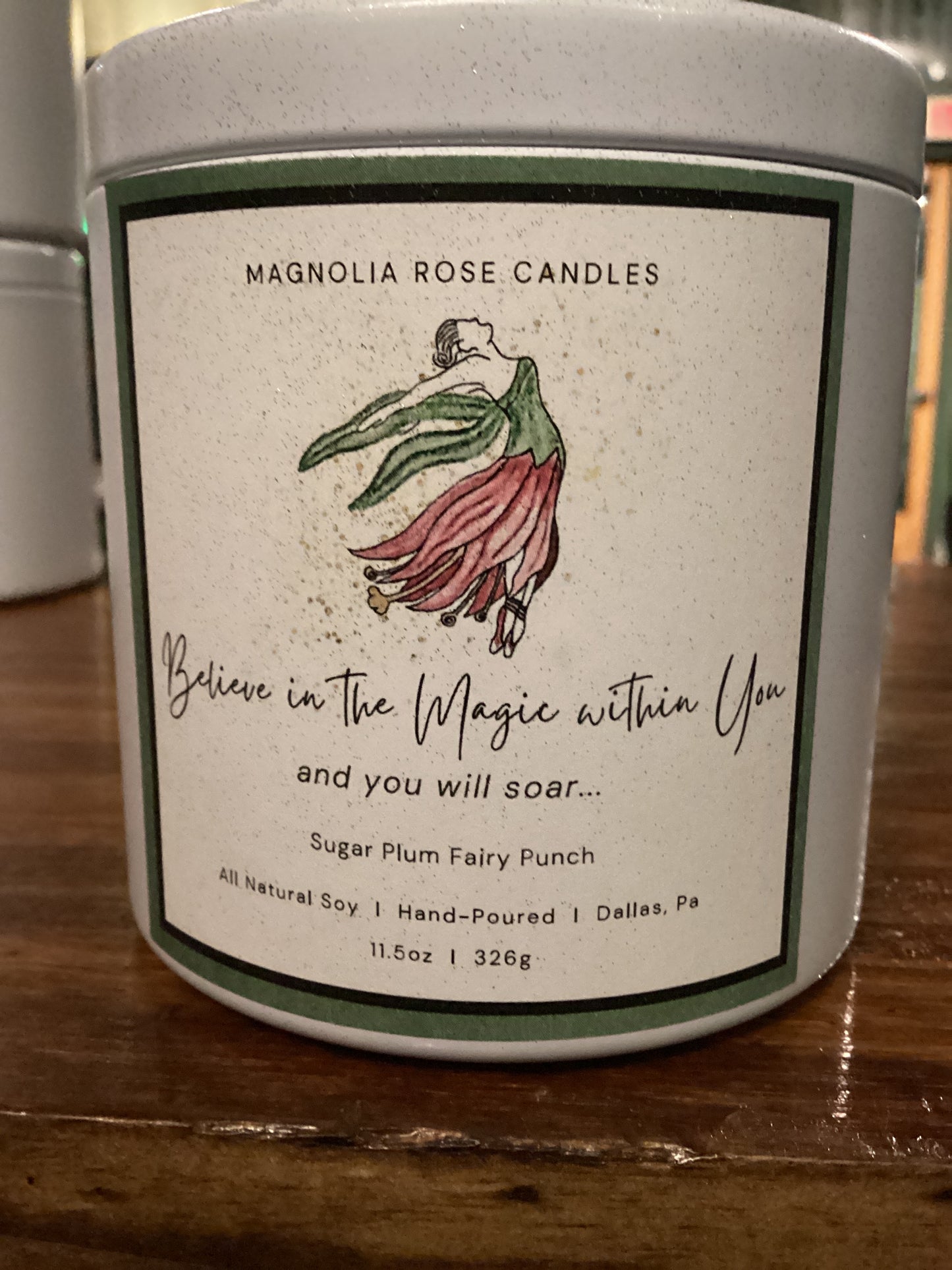 11.5oz Magnolia Rose Candles